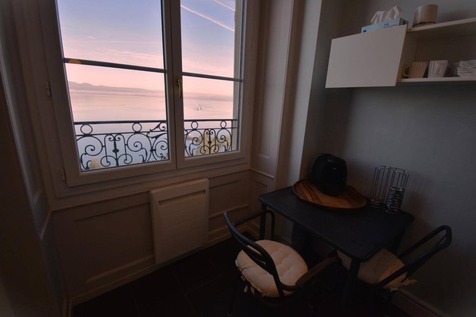 Appartement Avec Vue 180 Sur Le Lac Leman 또농-레-방 외부 사진