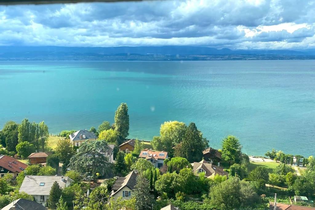 Appartement Avec Vue 180 Sur Le Lac Leman 또농-레-방 외부 사진